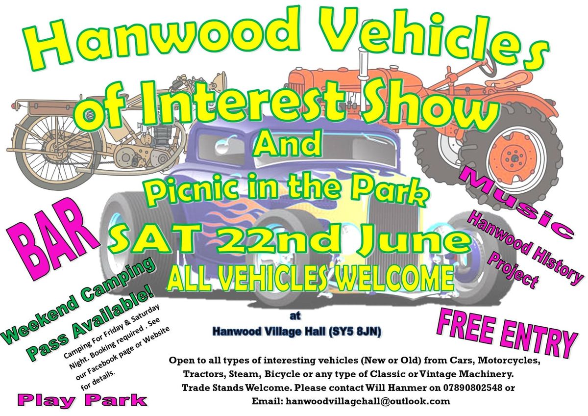 Hanwood Vehicles of Interest Show and Picnic in the Park 