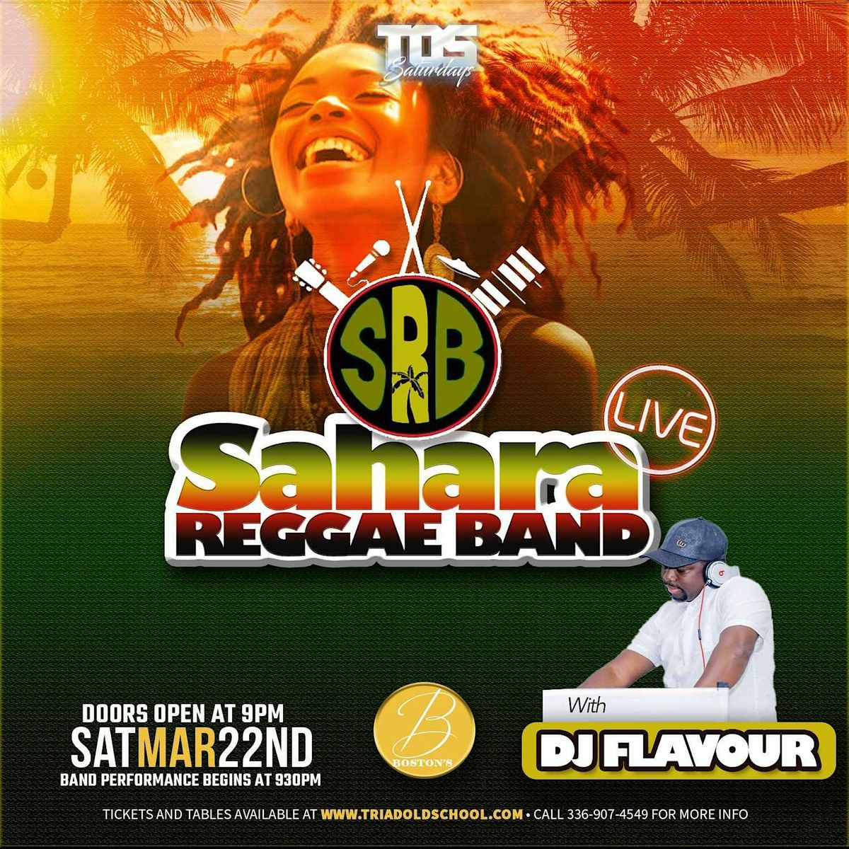 TOS SATURDAYS PRESENT SAHARA REGGAE BAND