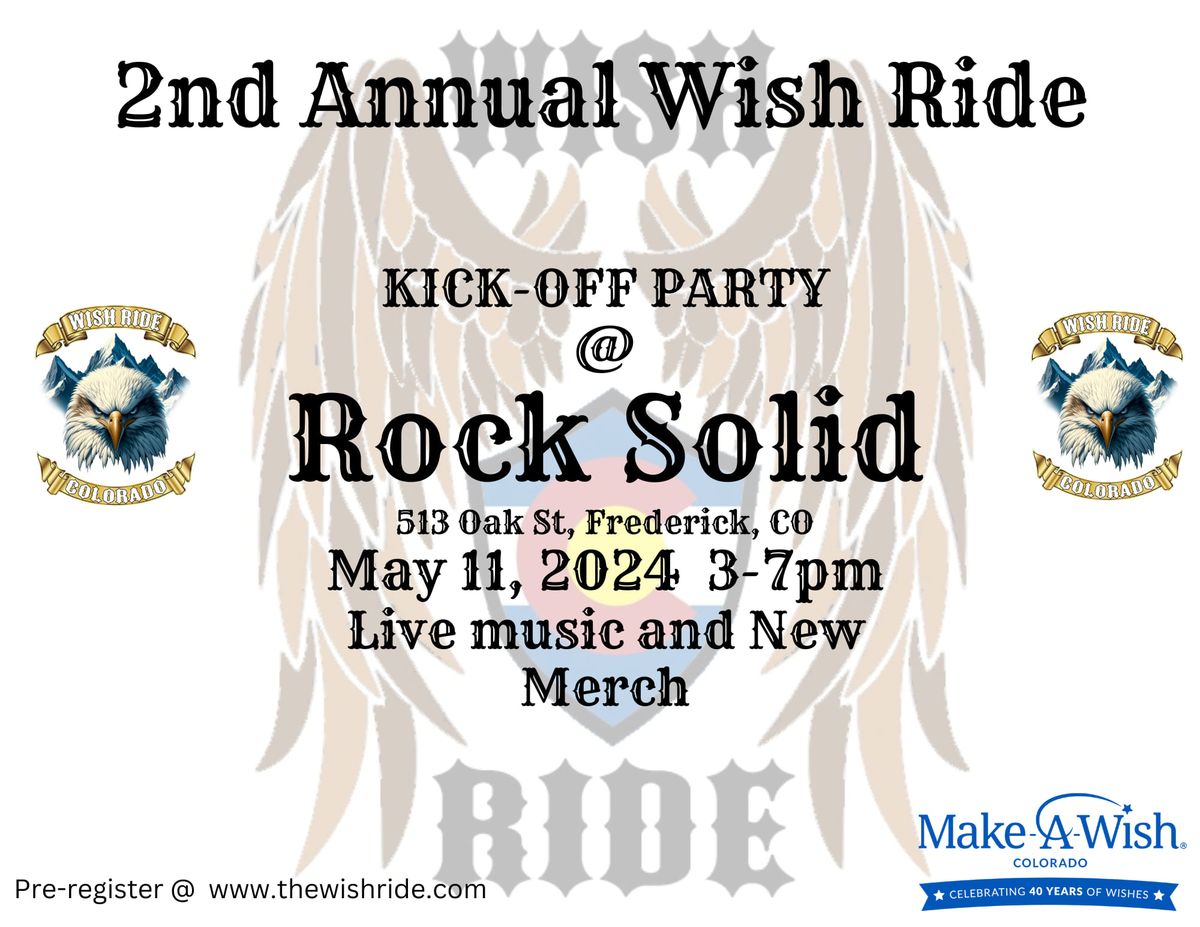 Wish Ride Kick-Off Party @ Rock Solid