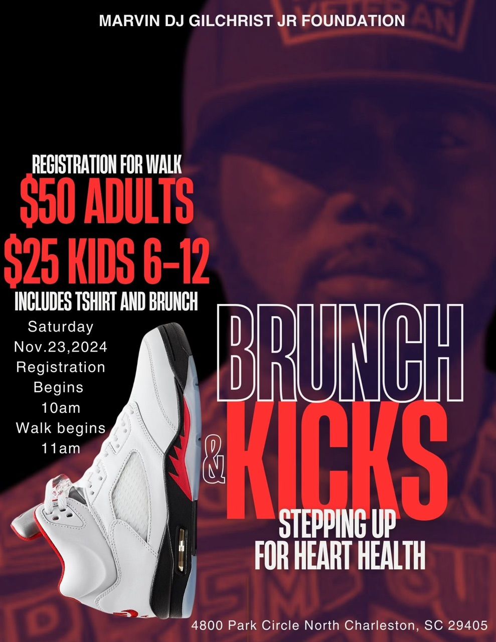 Marvin DJ Gilchrist Jr Foundation Heart Health Walk & Brunch 