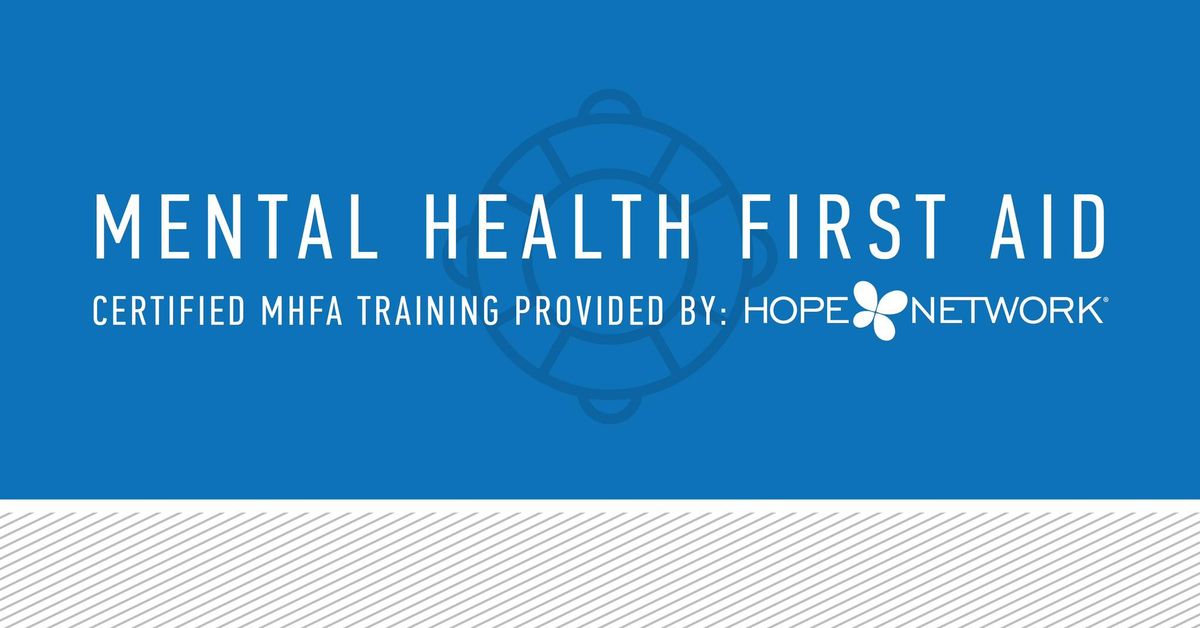 Adult Mental Health First Aid Training