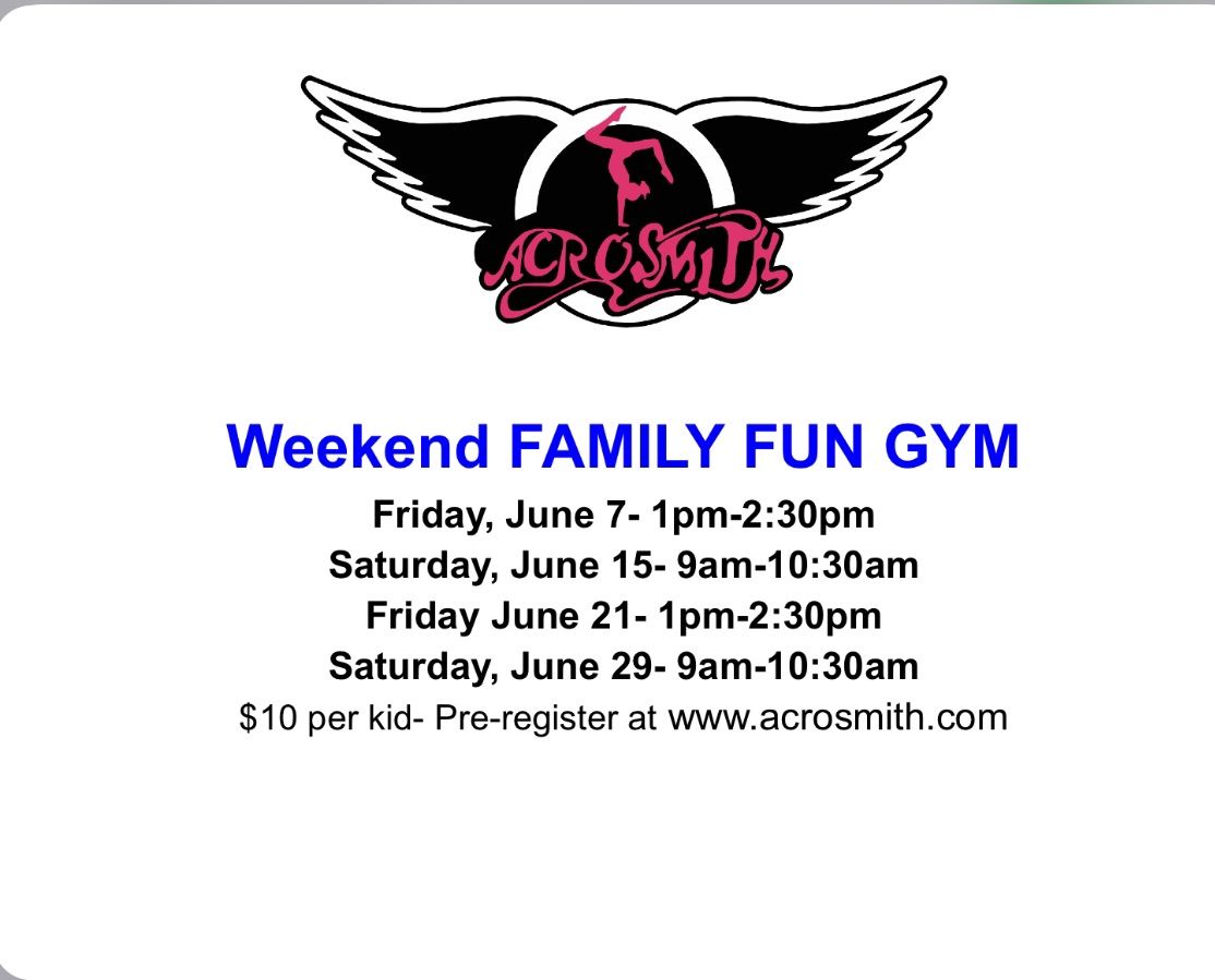 FRIDAY AFTERNOON Family Fun Gym