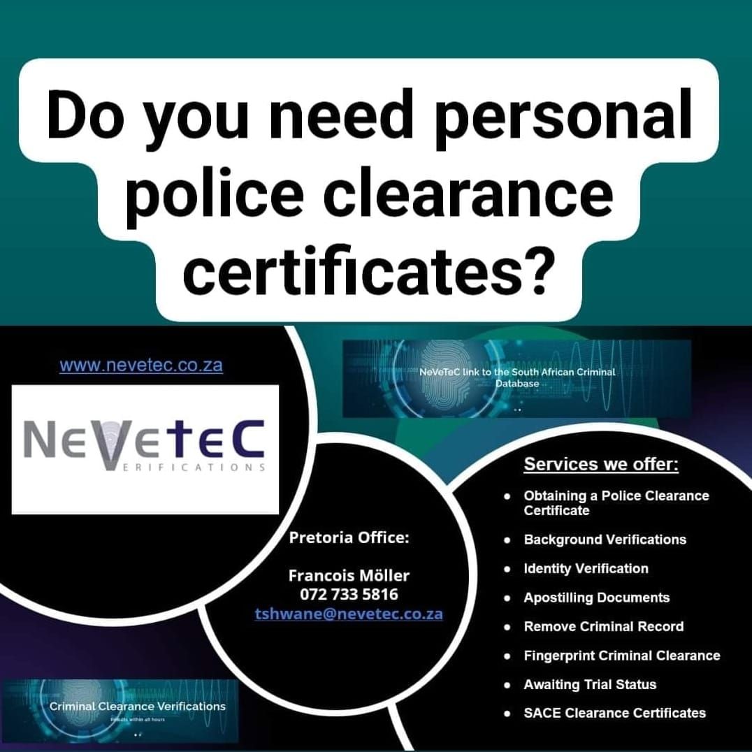 Police Clearance Certificates 