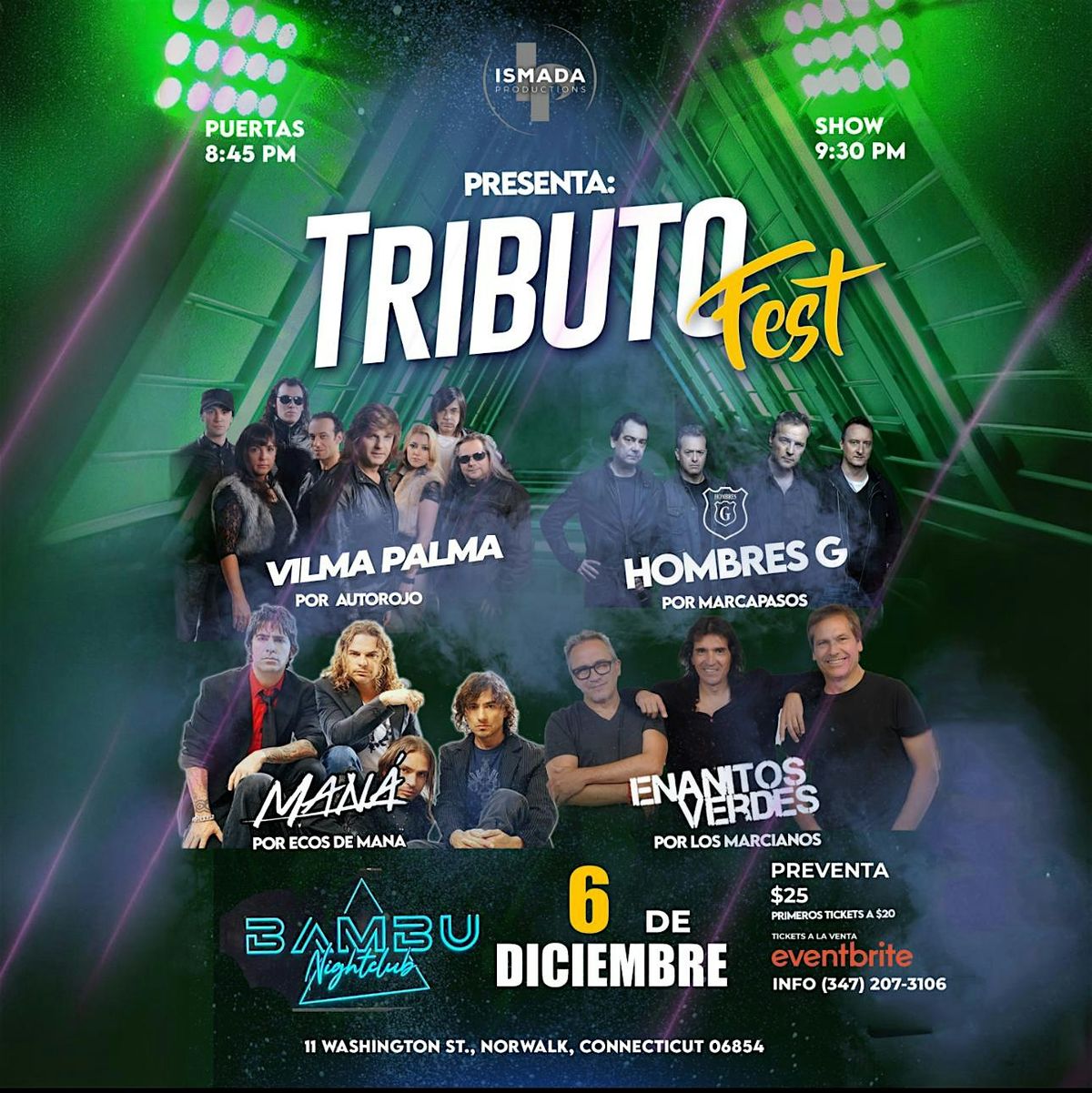 Tributofest, Tributo a Vilma Palma, Hombres G, Mana y Enanitos Verdes