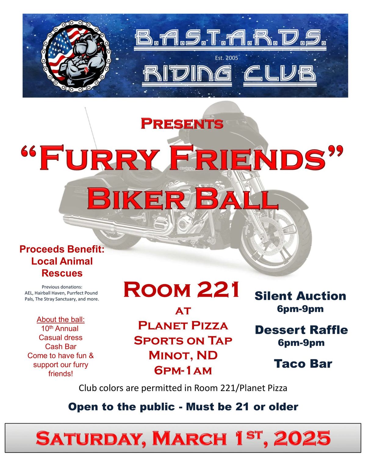 10th Annual Furry Friends Biker Ball