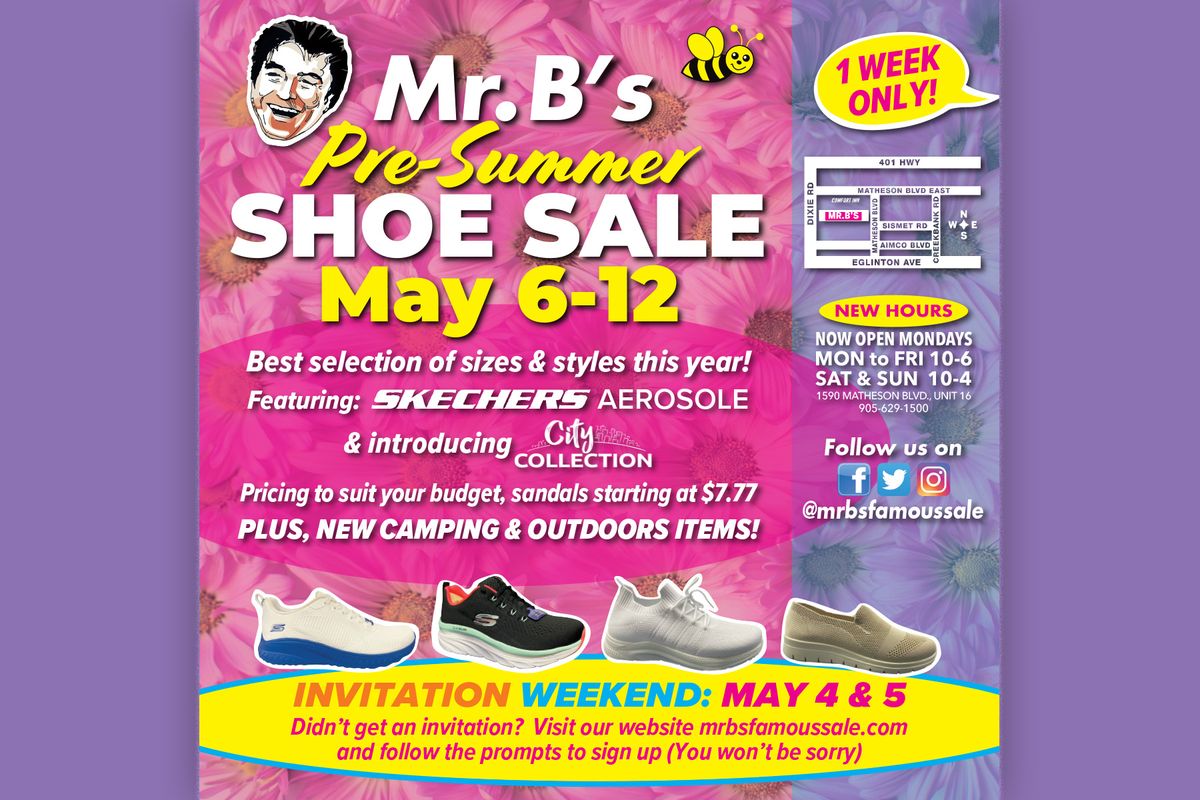 Pre-Summer Shoe Sale *ONE WEEK ONLY*!