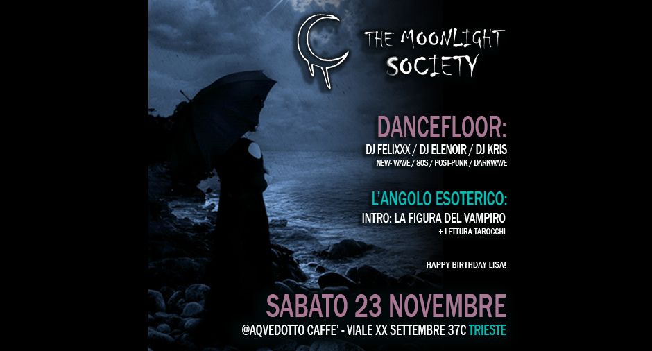 THE MOONLIGHT SOCIETY \ud83c\udf19 AQVEDOTTO CAFE' - HIGHLANDER  \ud83e\udddb\u200d\u2640\ufe0f