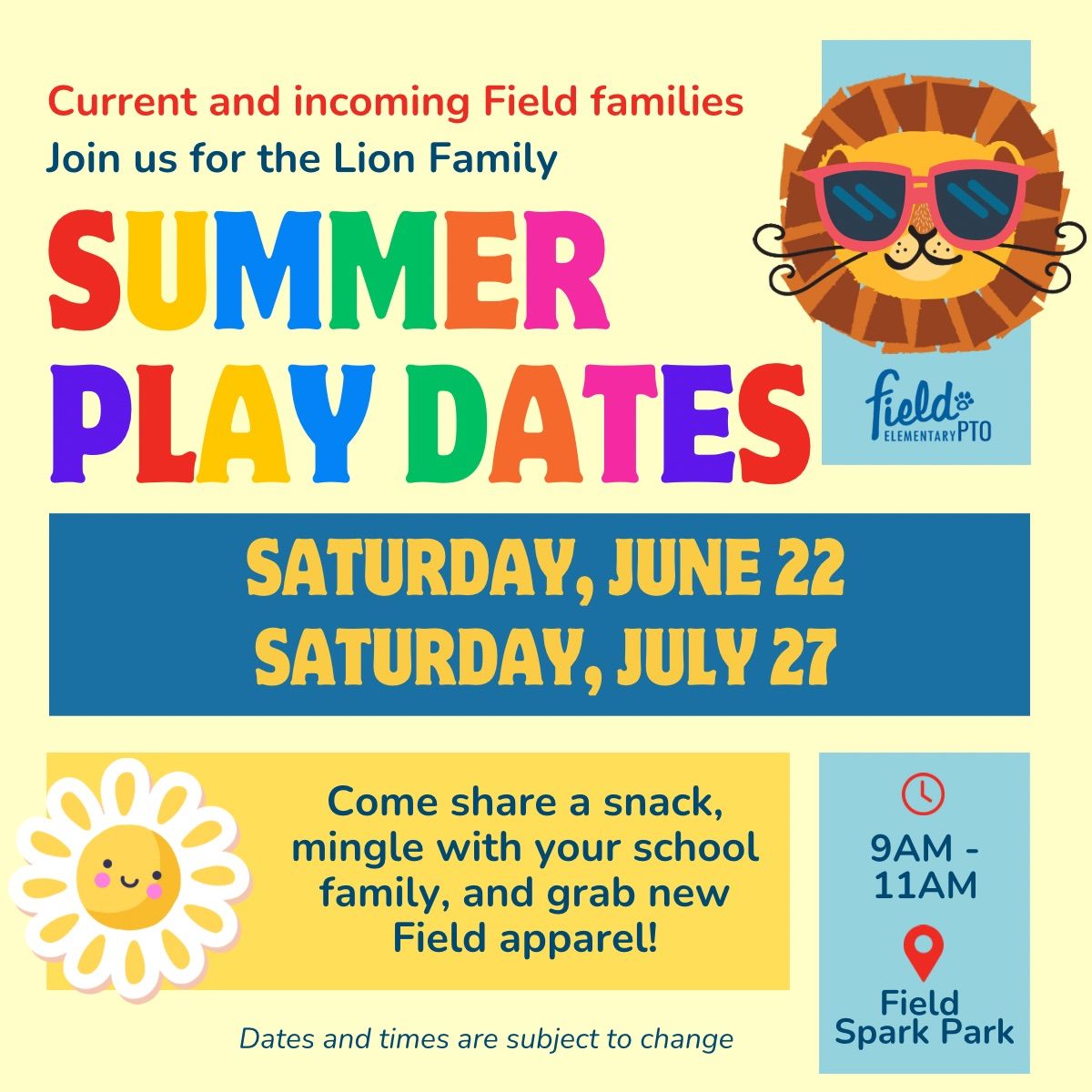 Field Summer Play Date
