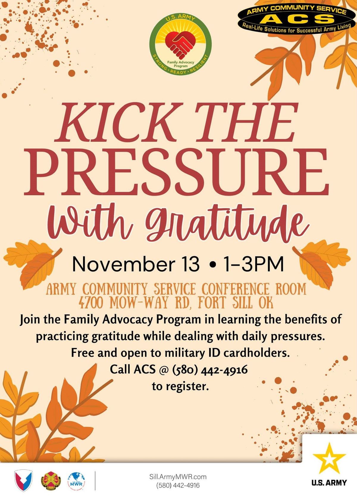 Kick The Pressure with Gratitude Workshop