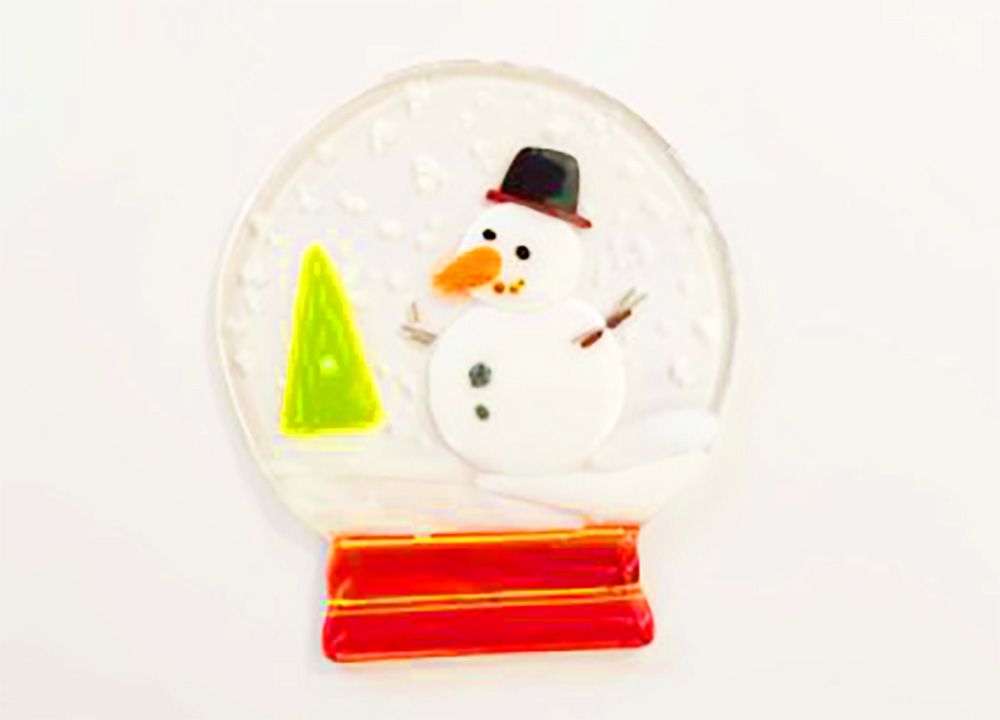 Fused Glass Snow Globes