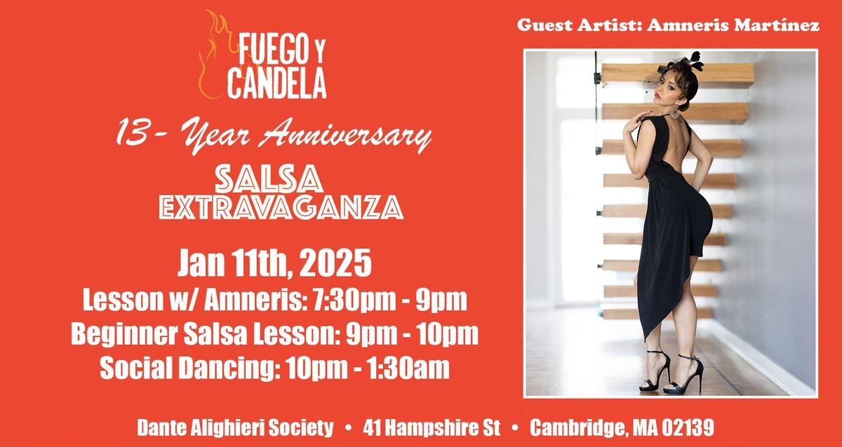 Fuego y Candela 13-Year Anniversary Salsa Extravaganza!