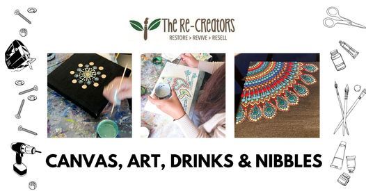 Canvas, Art, Drinks and Nibbles