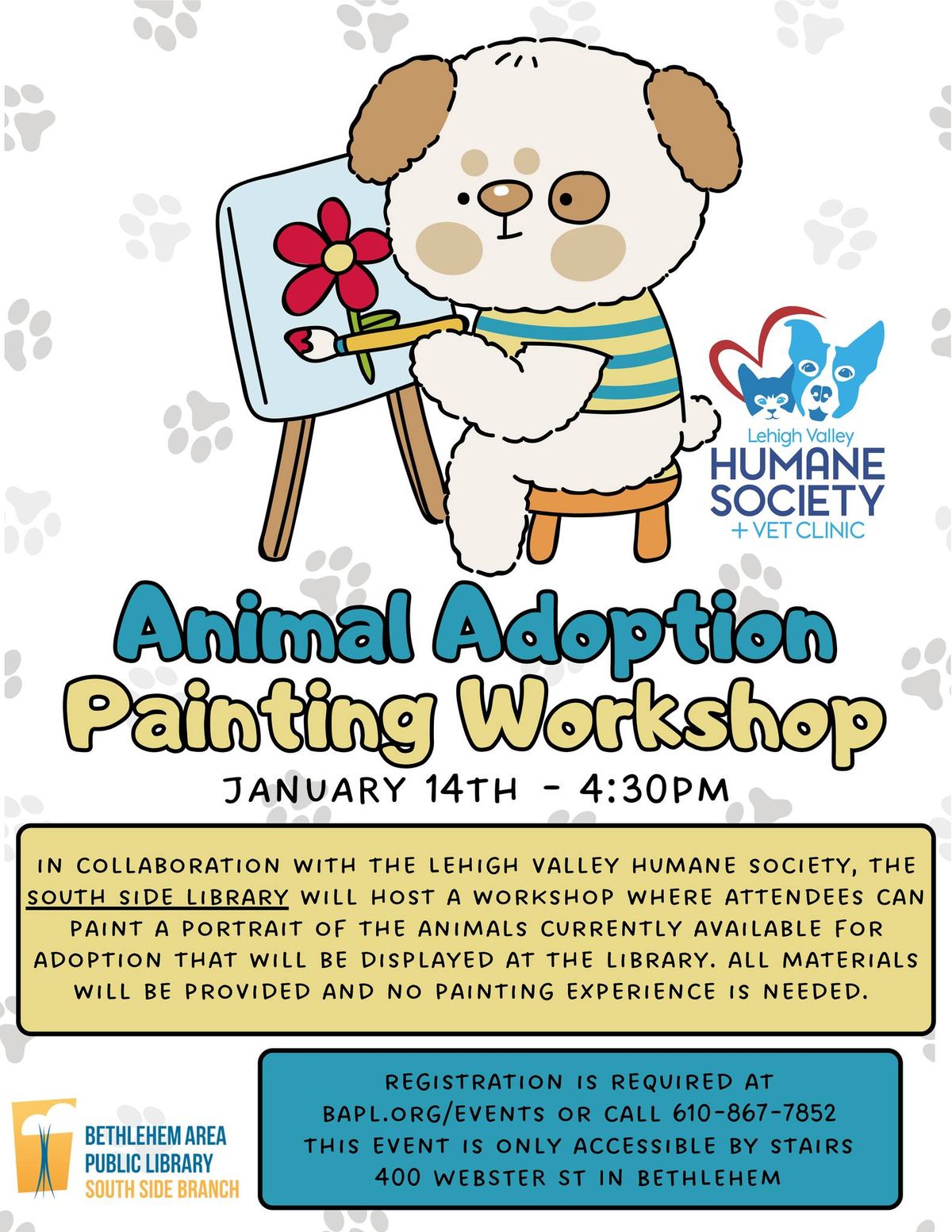 Animal Adoption Painting Workshop