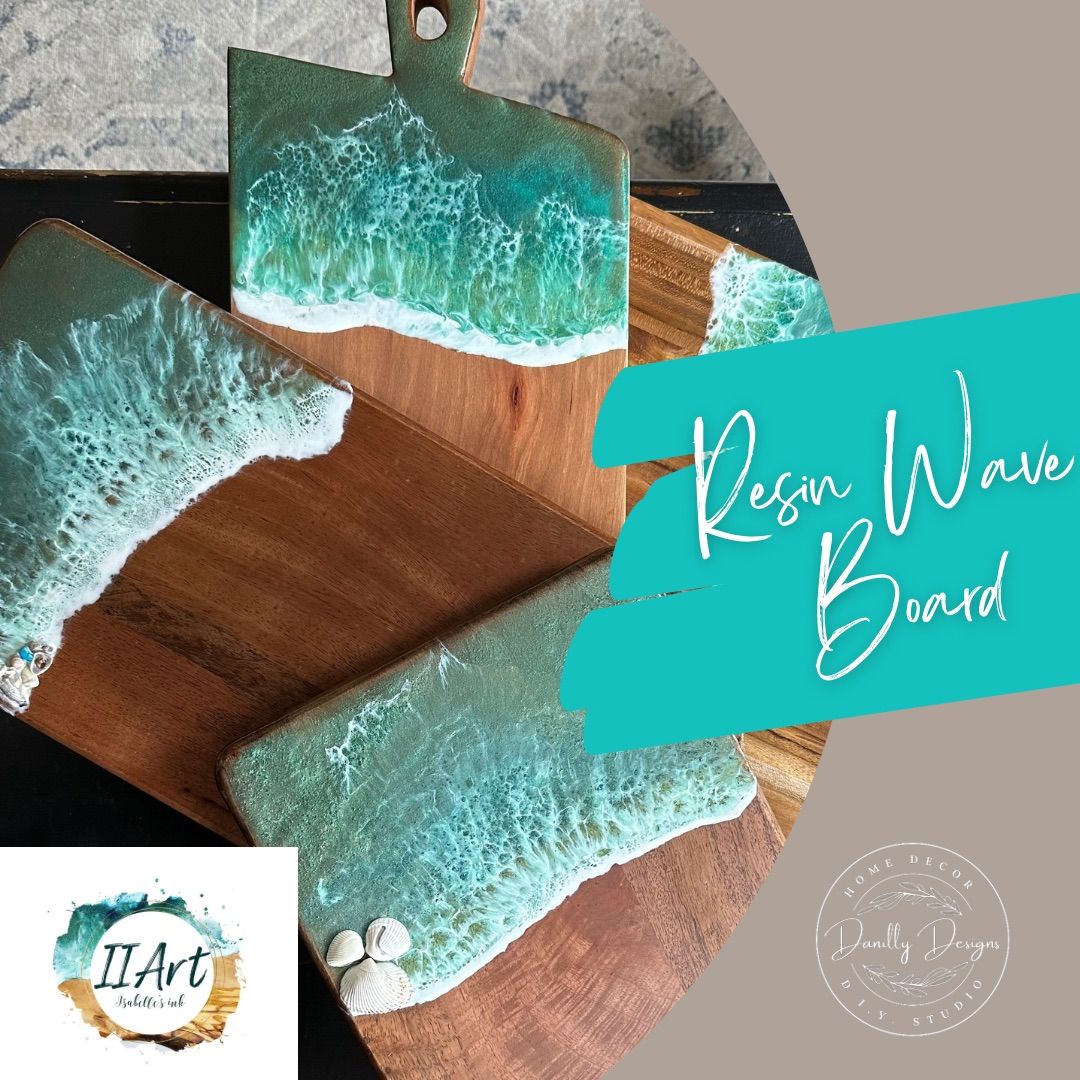 Resin Wave Charcuterie Board