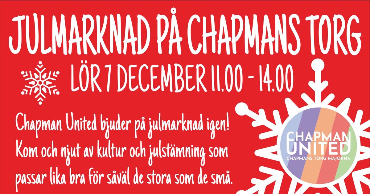 Julmarknad p\u00e5 Chapmans Torg