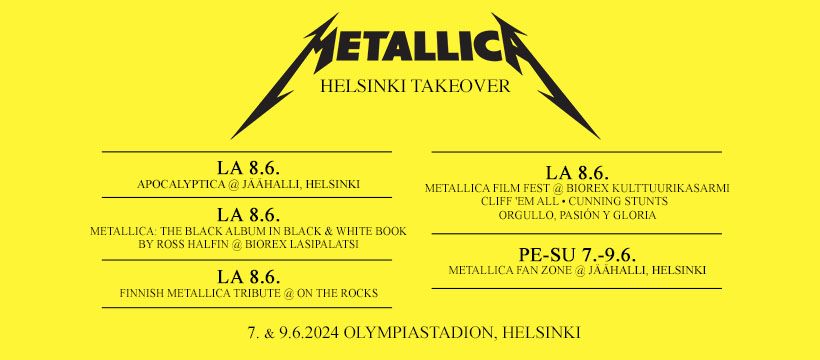 Metallica Takeover: Finnish Metallica Tribute \u2013 kahden setin erikoisshow \/ On The Rocks