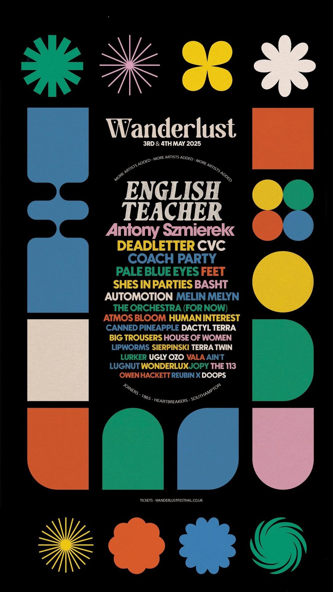 WANDERLUST FESTIVAL 2025 \/ 3rd & 4th May \/ Southampton 