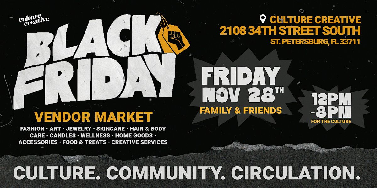 BLACK FRIDAY Vendor Market