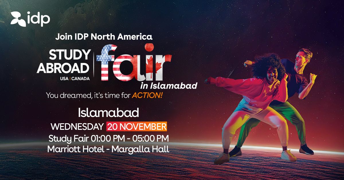 Join the IDP North America Fair in Islamabad