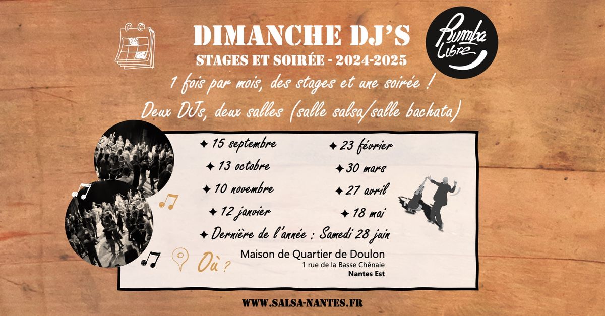 \ud83e\udd29 Rumba Libre - stages et soir\u00e9e - Dimanche DJ #06 \ud83e\udd29