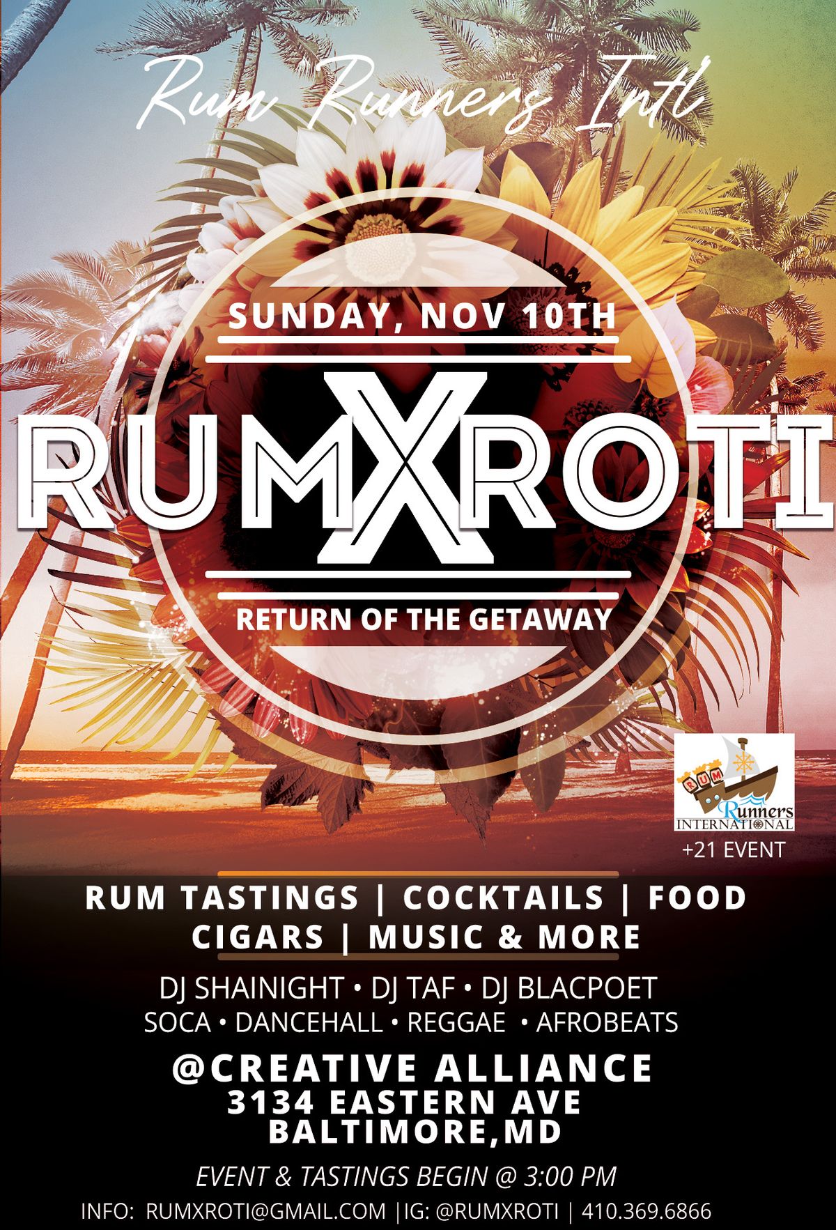 Rum X Roti V: Return of the Getaway