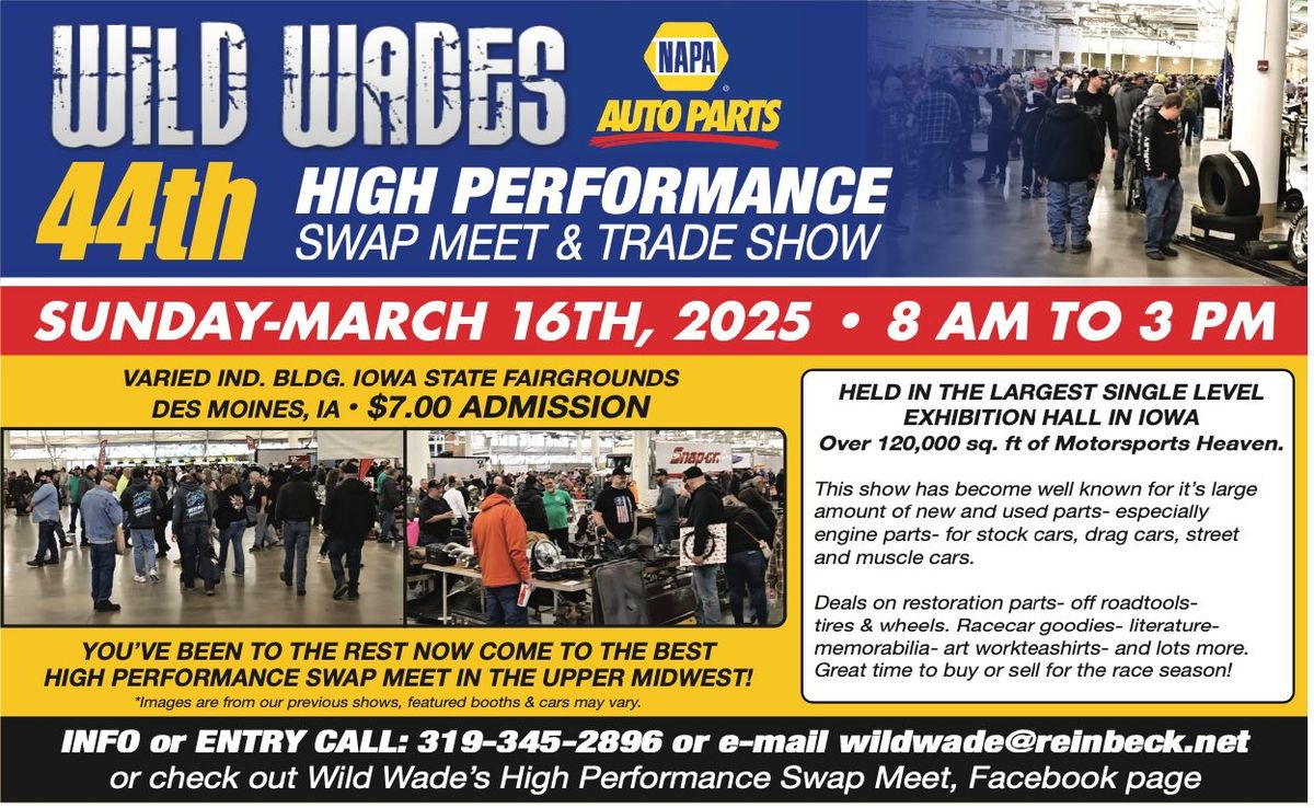 Wild Wade's High Performance Swap Meet & Trade Show