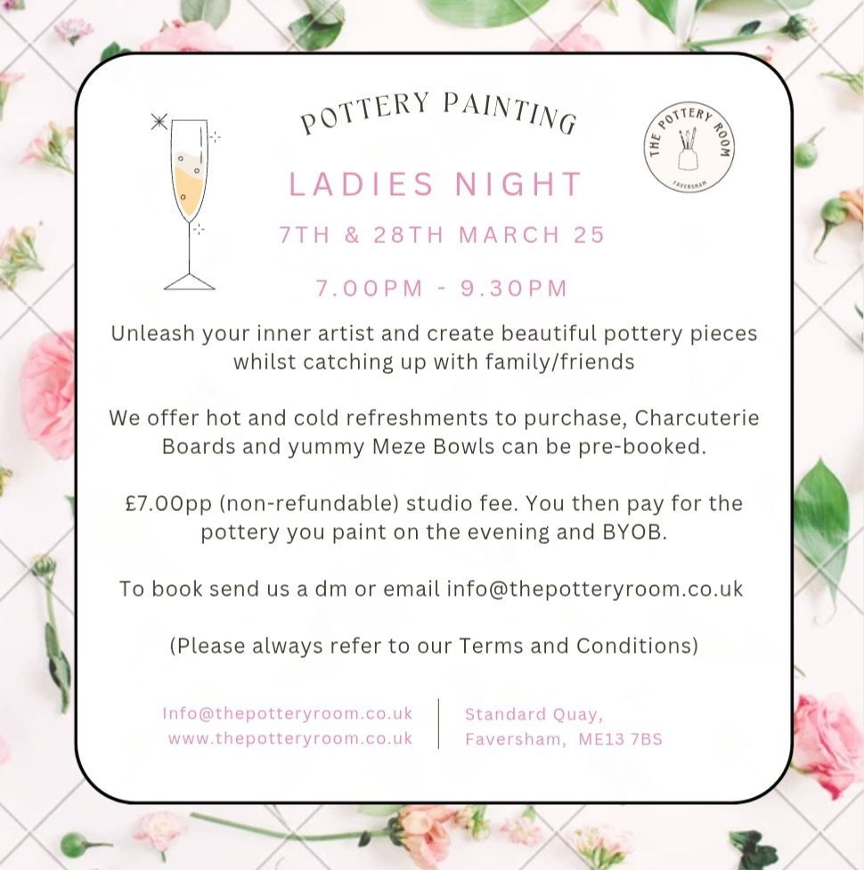 Ladies Night Pottery Painting 