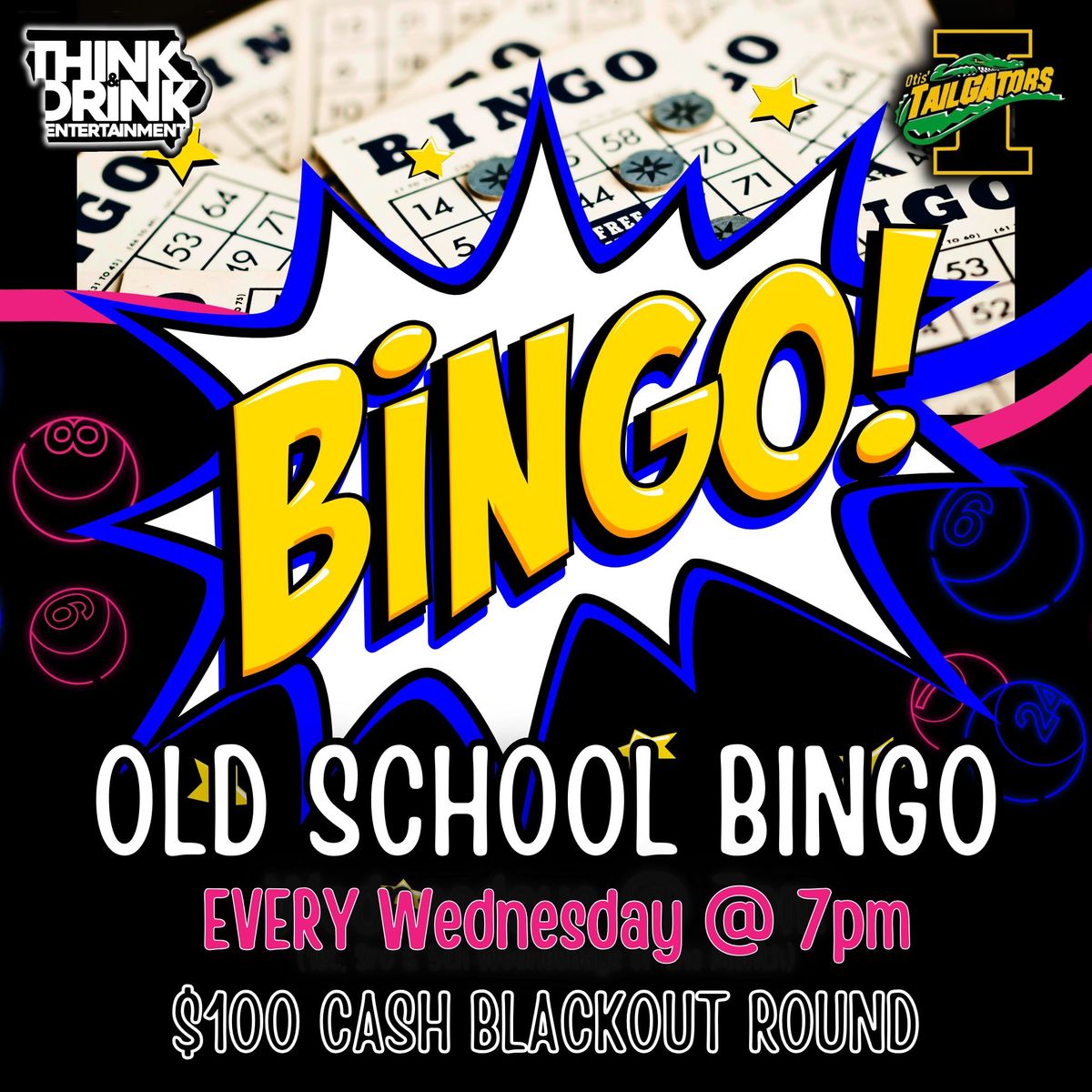 OLD SCHOOL BINGO @ Tailgators Sports Bar (Coralville, IA) \/ EVERY Wednesday @ 7pm 