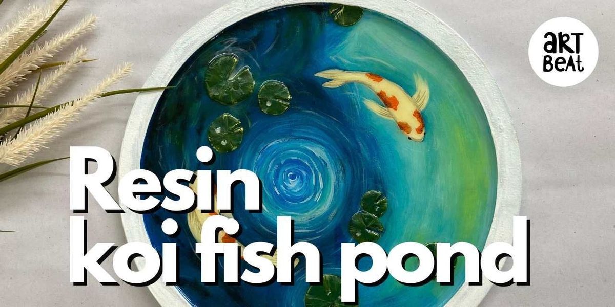 Resin koi fish pond