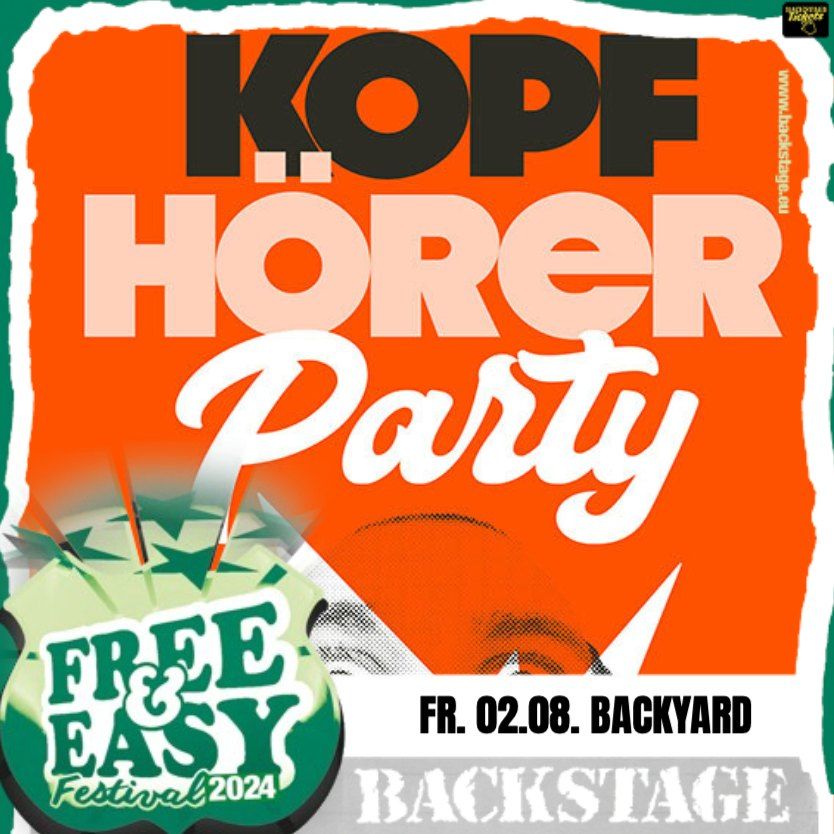 LEISE DISCO | KOPFH\u00d6RER PARTY | FREE & EASY FESTIVAL 2024