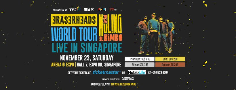 ERASERHEADS HULING EL BIMBO WORLD TOUR in SINGAPORE 2024