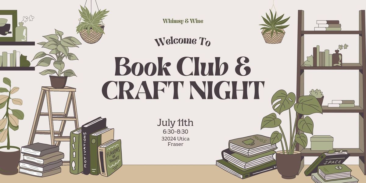 SOLD OUT! Book Club & Craft Night