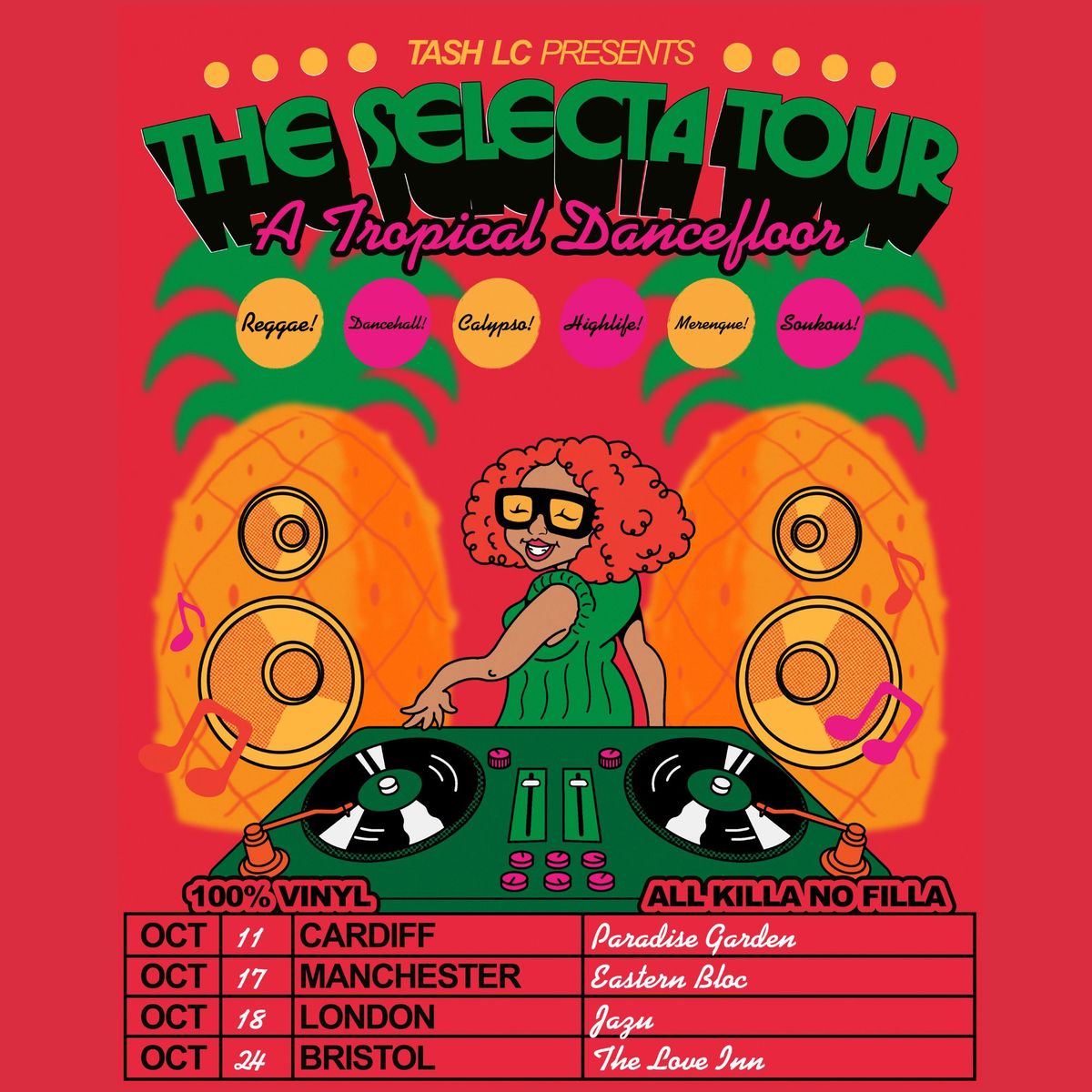 Tash LC presents The Selecta Tour: A Tropical Dancefloor at Jazu