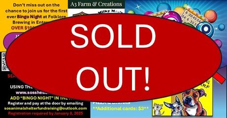 SOLD OUT!!! Bingo Night at Folklore Brewing Enterprise