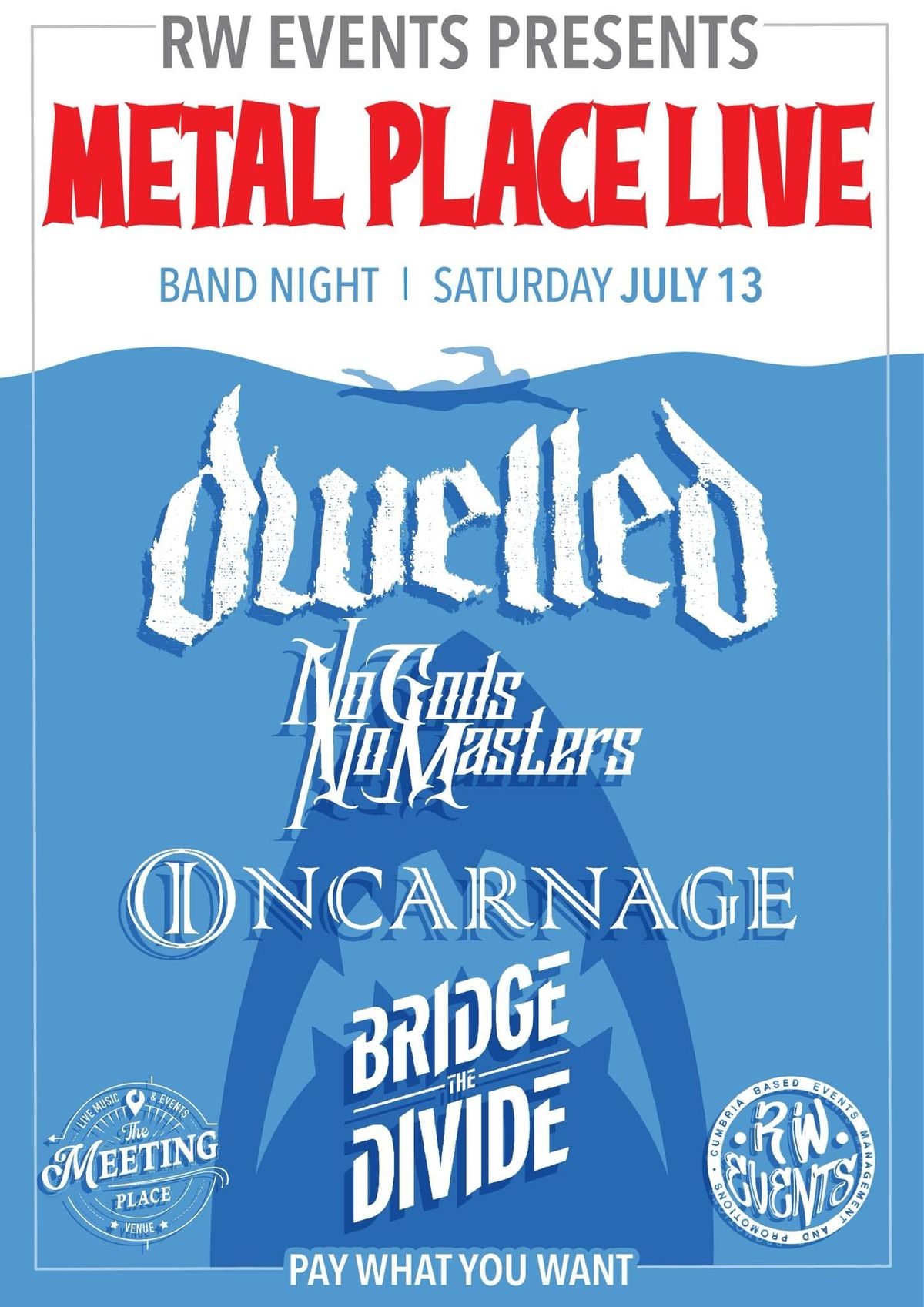 The Metal Place LIVE ft. Dwelled, Incarnage, No Gods No Masters + Bridge The Divide 13\/07\/2024