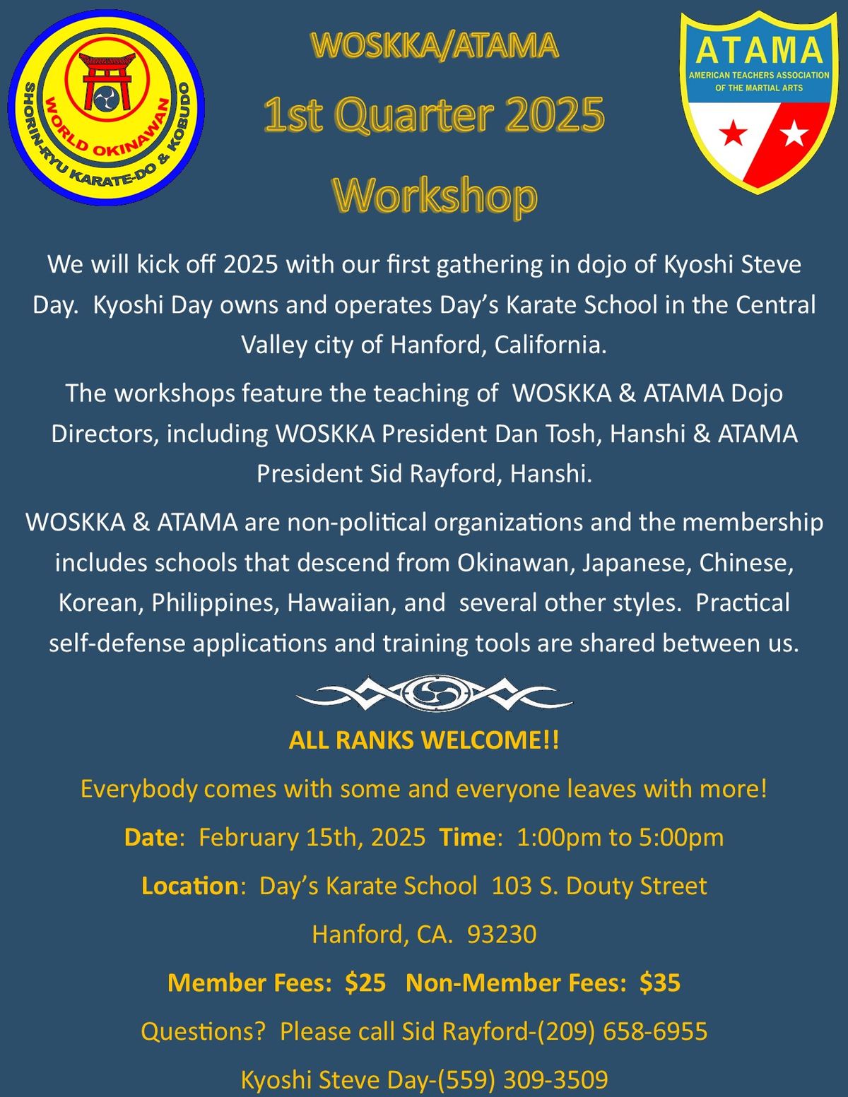 WOSKKA\/ATAMA 2025 1st Quarter Workshop