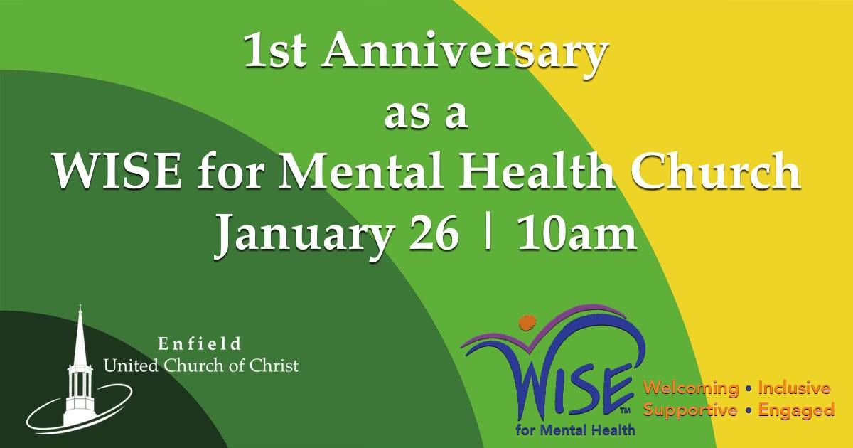 1st Anniversary as a WISE for Mental Health Church