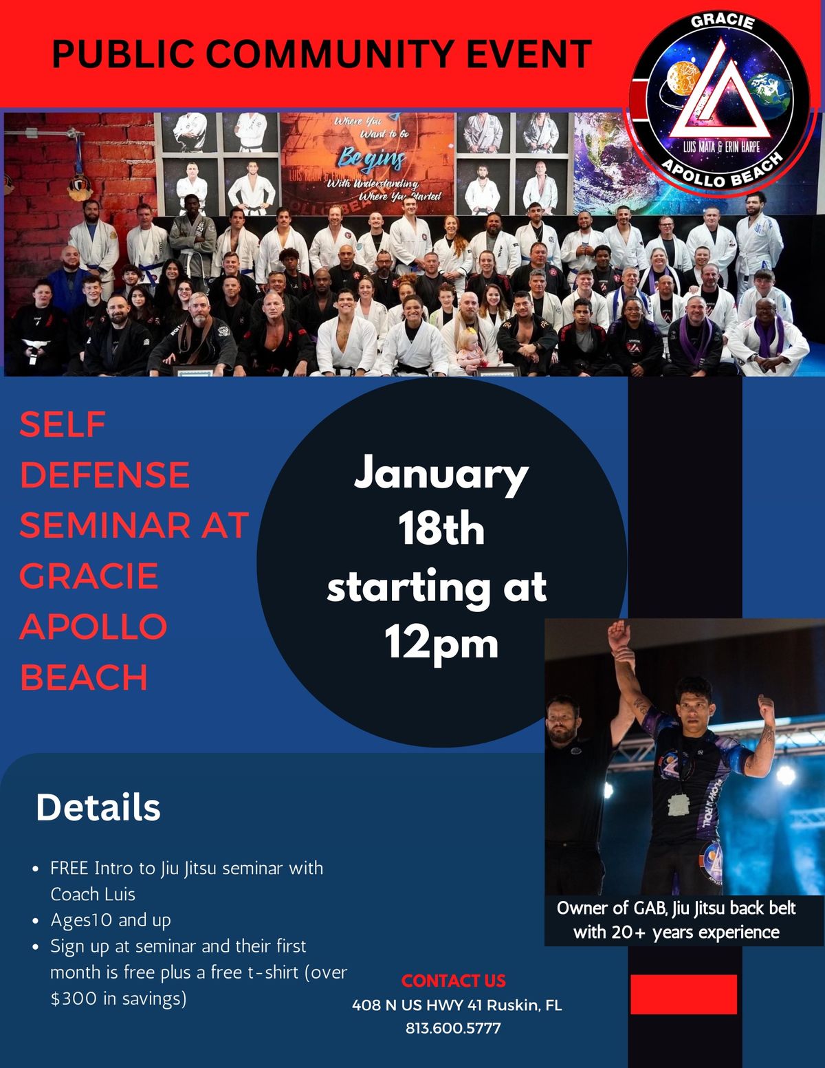 Free Public Self- Defense Seminar