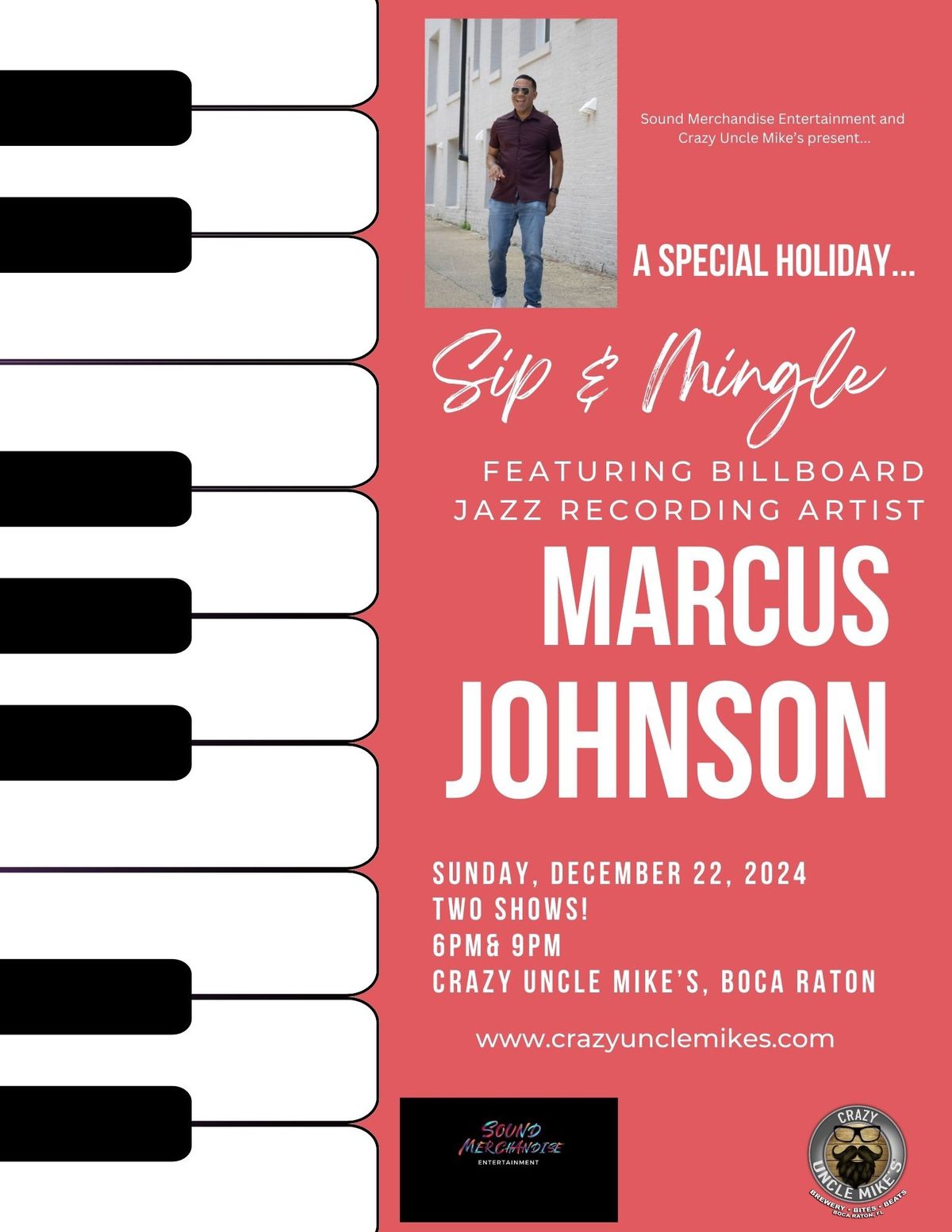 Holiday Sip & Mingle w\/ Marcus Johnson