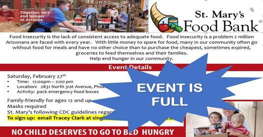 St. Mary's Food Bank Service Event