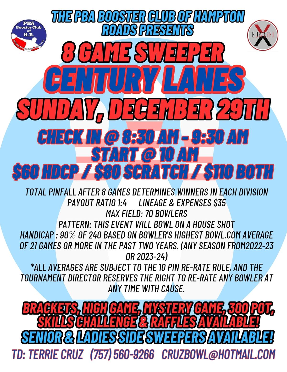 PBA Booster Club 8 Game Sweeper @ Century Lanes (12\/29)