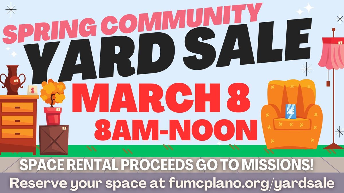 Spring Community Yard Sale