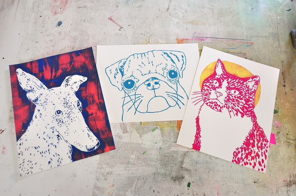 Beginner Screen Printing Workshop: Pet Portraits at POST