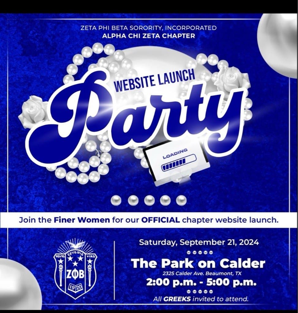 Website launch party