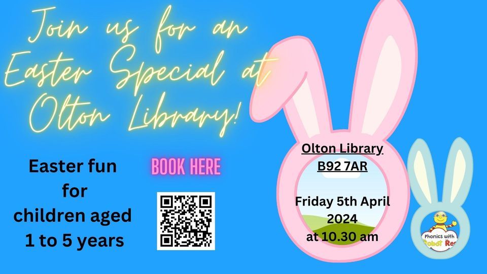 Easter Special for Children aged 1 to 5 years at Olton Library, Olton