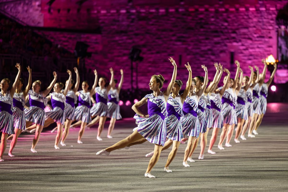 Edinburgh Military Tattoo Show at Edinburgh Castle Esplanade