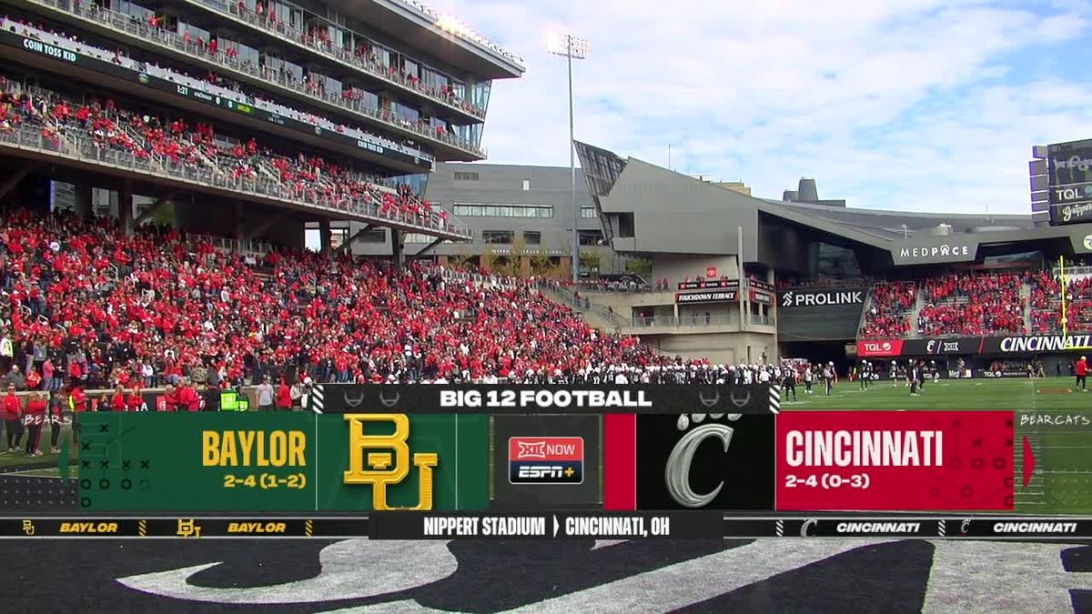 Baylor Bears at Cincinnati Bearcats Football