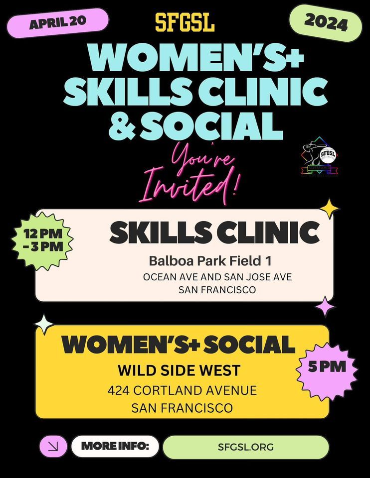 SFGSL - Women's+ Division Skills Clinic & Social
