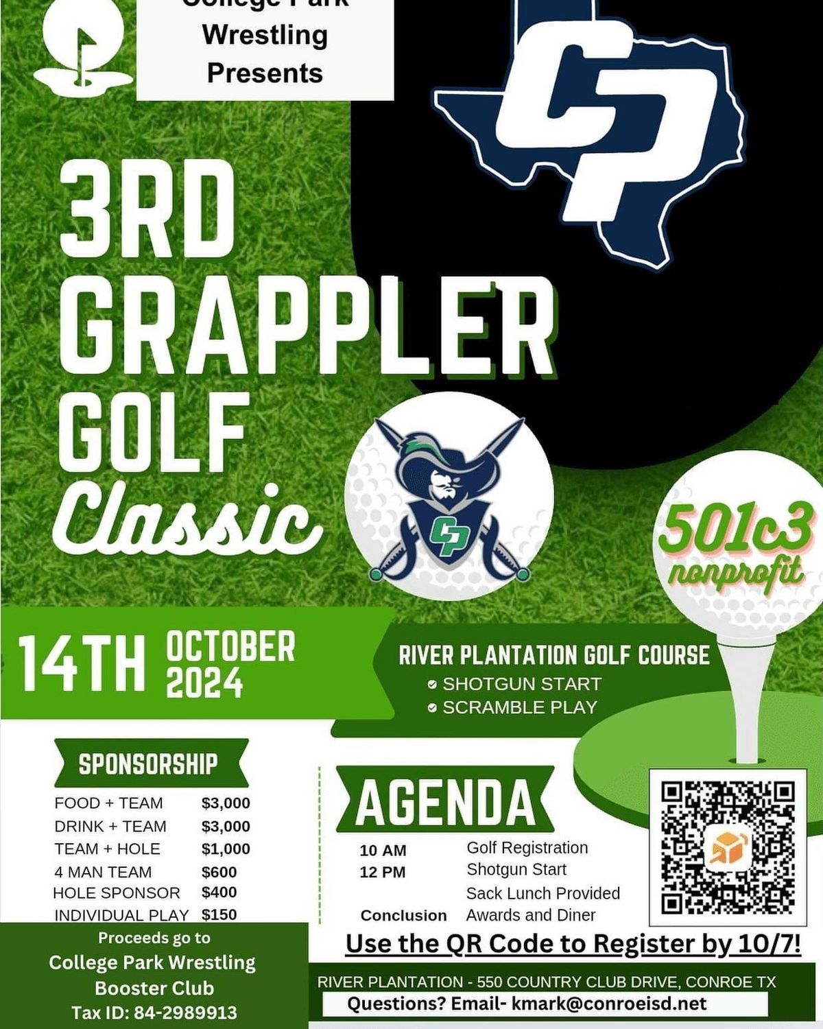 Grappler Golf Classic Fundraiser - College Park Wrestling Team