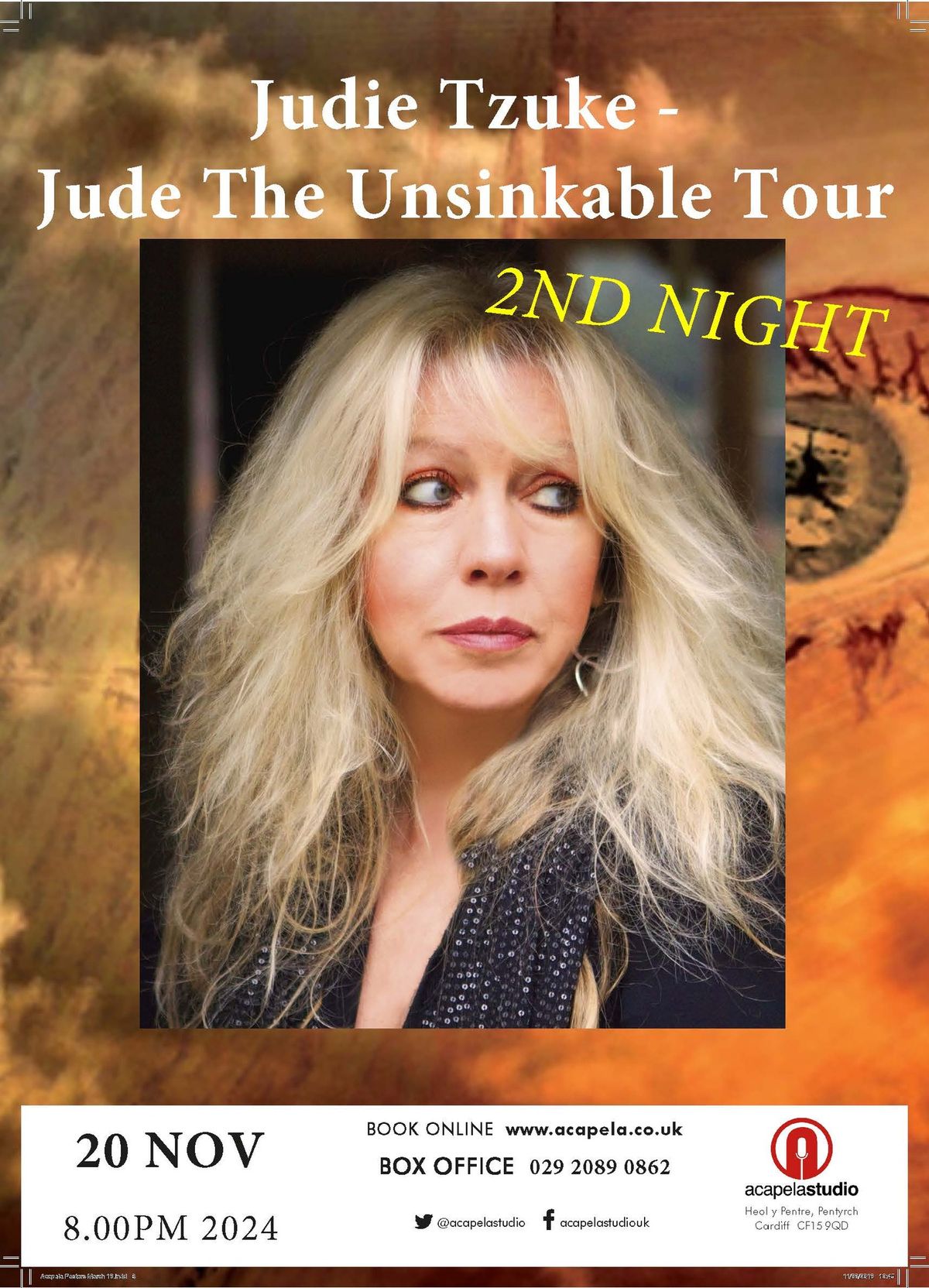 Judie Tzuke \u2013 Jude The Unsinkable Tour (2nd night)